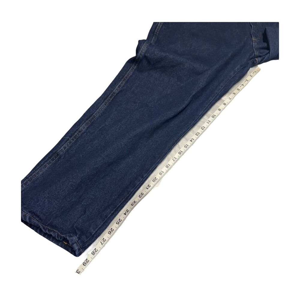 Rustler by Wrangler Jeans Men's 46 x 30 Blue Denim Cotton Straight Leg Dark Wash - Picture 5 of 7